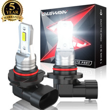 White 9006 LED Front Fog Light Bulbs For BMW 323i 325i 330i M3 Coupe E46 E60