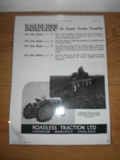 1952 MASSEY-HARRIS 744 'ROADLESS' HALF TRACK TRACTOR ADVERT(LAMINATED PHOTOCOPY)