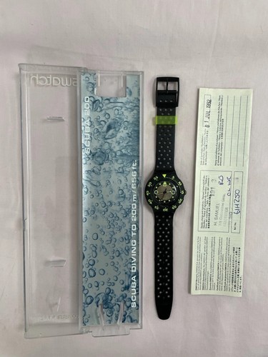 Swatch scuba shamu - shamu, black