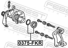 Brake caliper repair kit Rear
