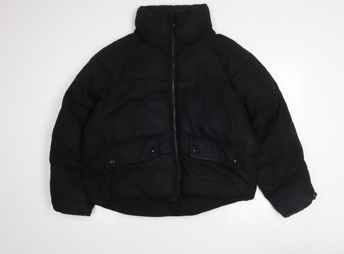 Trf womens black puffer - black, s