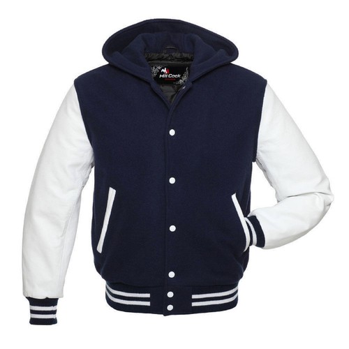 Navy blue white letterman - navy,