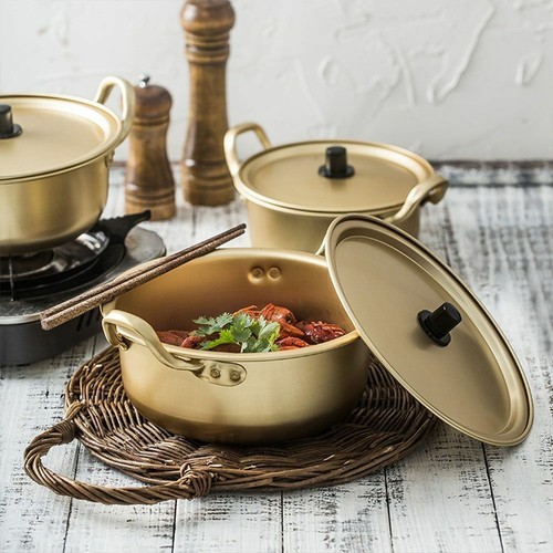 Gold noodle pot korean ramen - korean,