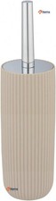 WENKO Agropoli Toilet Brush Set, Beige, BPA-Free, 36.5 x 10 cm, 1 Count