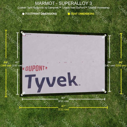 Tyvek footprint for the - tyvek,