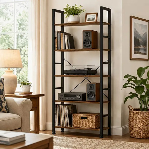 Tier industrial bookshelf - 5,