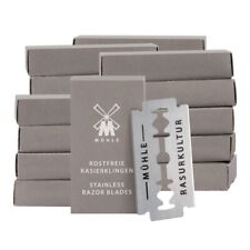 MÜHLE Stainless Steel Safety Razor Shaving Blades 100 Count Germany