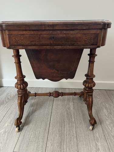 Antique walnut sewing - sewing, and