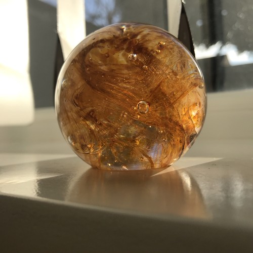 Langham glass paperweight - langham,