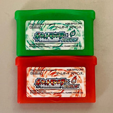 Pokemon Fire Red Leaf Green Set GBA GameBoy Advance Cartridge Only Japan Tested