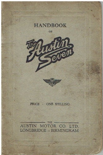 Austin seven saloon tourer - austin,