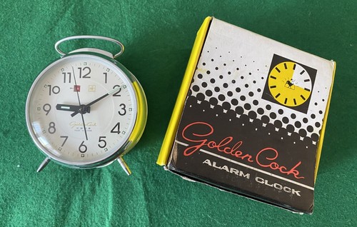 Vintage golden cock alarm - vintage,