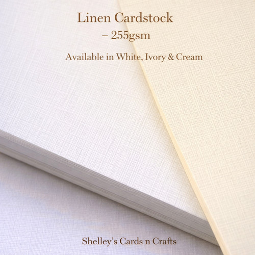 Linen card 255gsm white - 10, a4