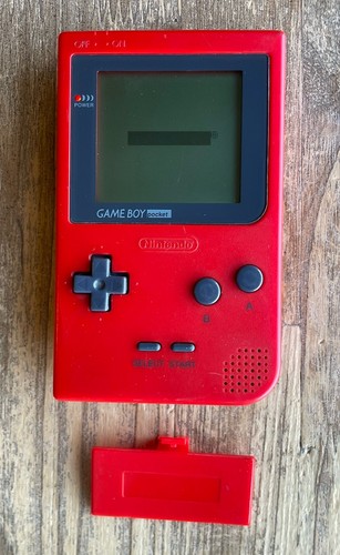 Red nintendo gameboy pocket - nintendo,