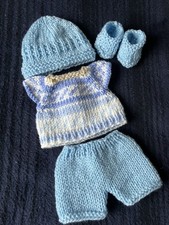 HAND KNITTED DOLLS CLOTHES TO
