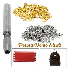 Round Dome Claw Spike Studs with Fixing Hand Tool for Jackets Handbags Clothing