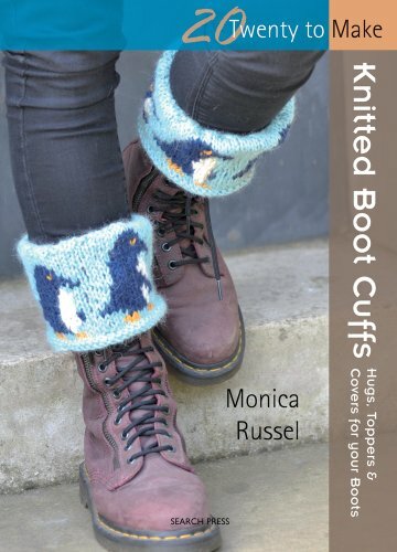 Knitted boot cuffs twenty to - (twenty,