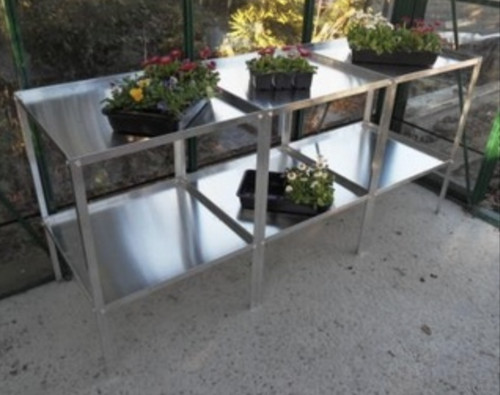 Aluminium greenhouse staging - staging, |