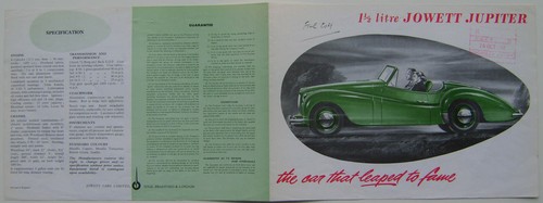 Jowett jupiter litre - jupiter, 1½