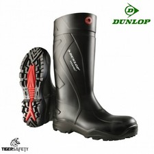 Dunlop Purofort+ Full Safety S5 Insulated Black Foamed PU Light Wellington Boots