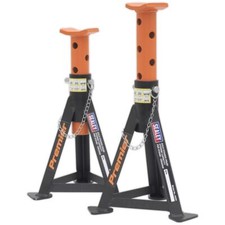 Sealey AS3O Axle Stands (Pair) 3tonne Capacity per Stand Orange