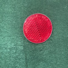 Triumph BSA Norton Red Round Reflector Genuine Lucas 2.125” NOS One Only