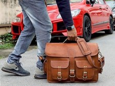 Bag Leather Vintage Laptop