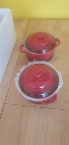 Set red mini casserole - of, 4