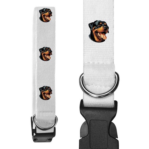 Happy rottweiler dog collars - 'happy, rottweiler'