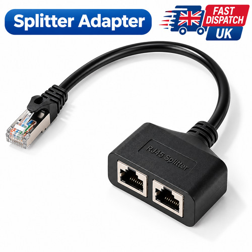 Rj45 ethernet splitter - ethernet, cable
