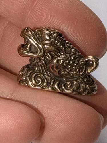 Brass chinese dragon figurine - chinese,