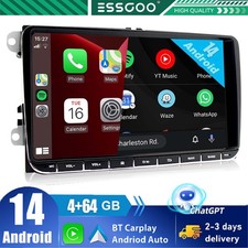 Android 14 Car Stereo Radio CarPlay AI Voice GPS WIFI For VW GOLF 5 6 Touran EOS