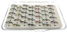 35 Buzzers In Fly Box - Trout Flies - Fly Fishing - World Class Flies