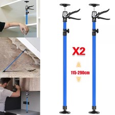 2x 115-290cm adjustable drywall plasterboard builder ceiling easy support props