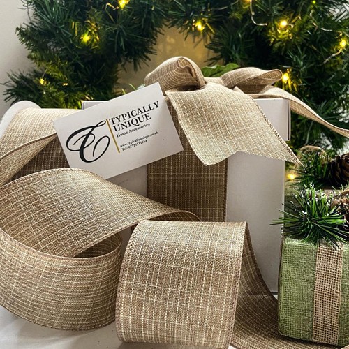 New christmas ribbon - ribbon, neutral