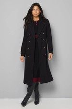 Wallis Black Coat Womens Smart Jackets & Coats
