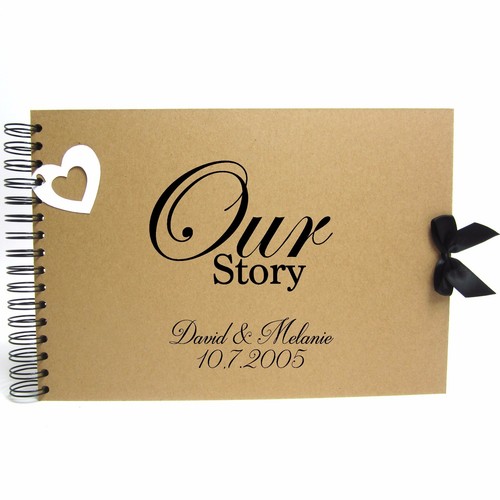 Personalised kraft scrapbook - kraft,