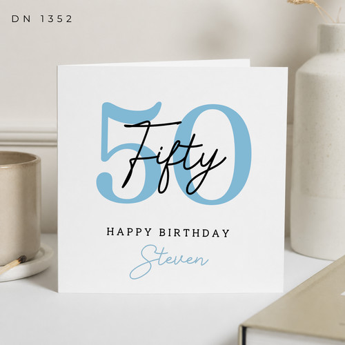 Personalised 50th birthday - 50th,