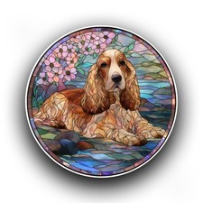Cocker Spaniel Dog Stained