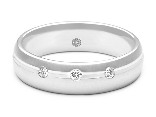 Mens wedding band platinum - mens,