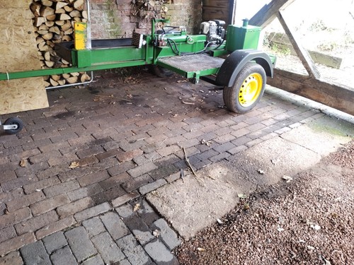Wood and log splitter with - and,