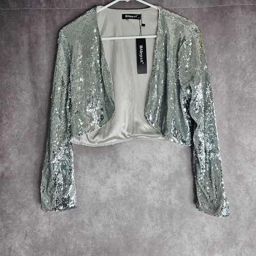 Allegra sequin bolero jacket - sequin,