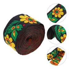 Flower Jacquard Ribbon Floral Embroidered Woven Trim Embroidery Craft Supplies