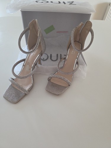 Quiz gold shimmer sandles size - sandles,