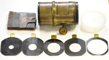 J.H. Dallmeyer 3B brass lens with accessories.