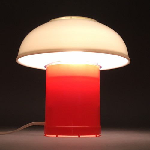 Orange table lamp mushroom - orange,