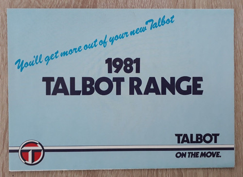 Talbot range brochure 1981 - range,