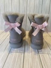 New UGG Boots Gray with Pink