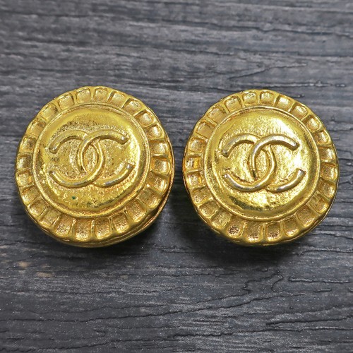 Chanel gold plated logos - gold, cc