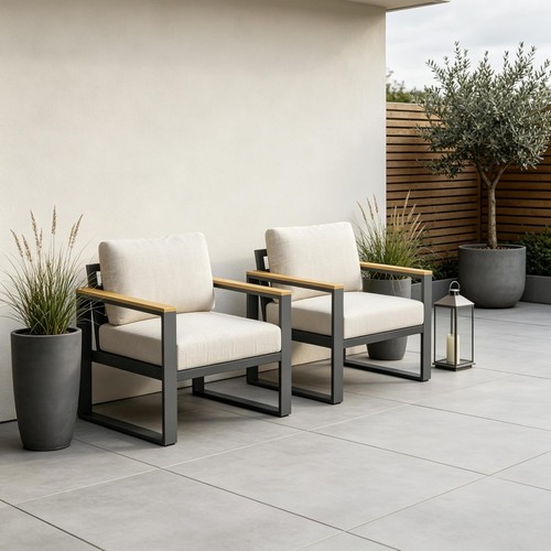 Set aluminium garden - of,